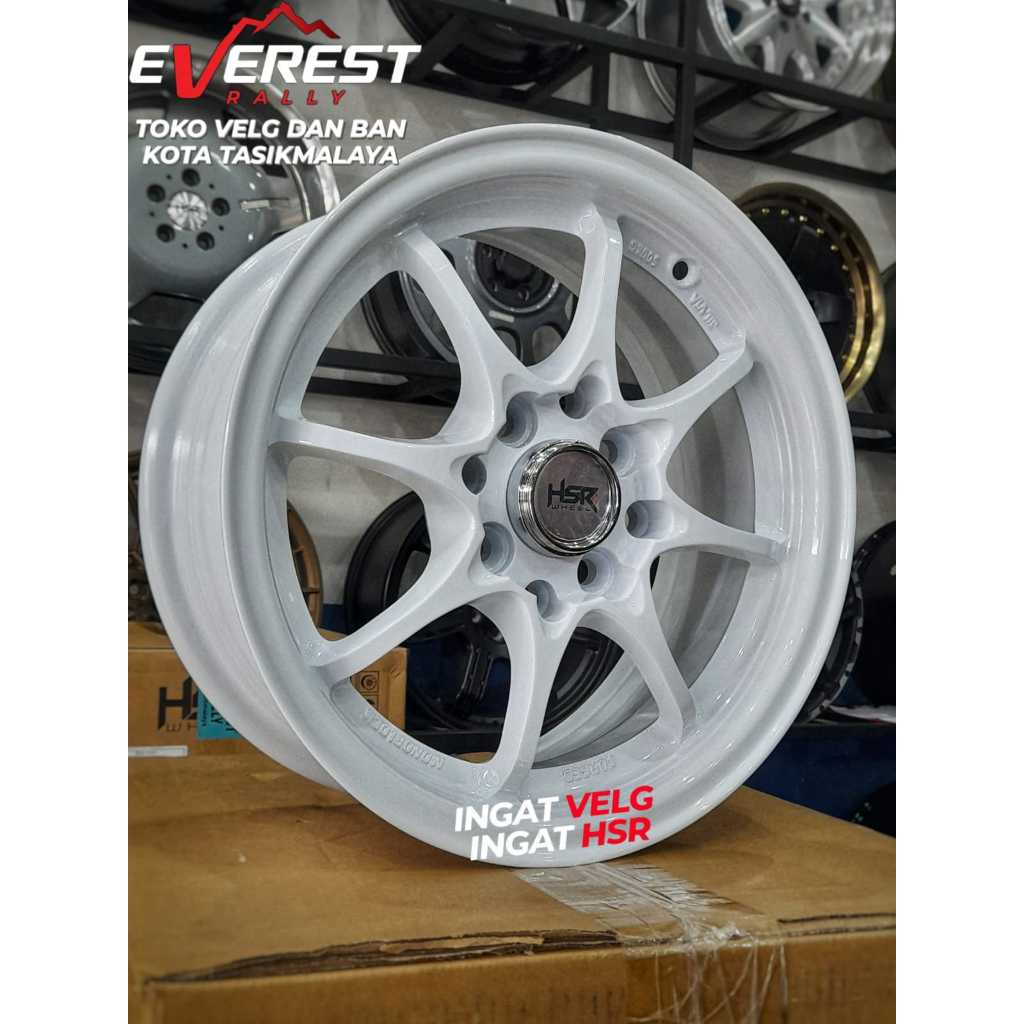 VELG RACING HSR HIROSHIMA RING 14 UNTUK MOBIL STARLET, CIVIC LX, LANCER