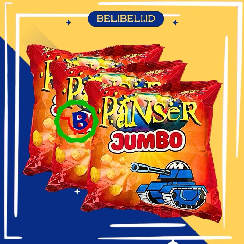 

Snack Chiki ciki jadul zaman dulu Berhadiah Panser penser Jumbo 1 Renceng isi 10 Pc