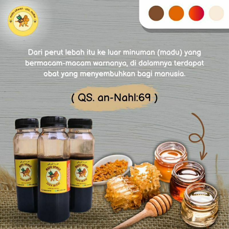 

MADU ASLI 100% MURNI HUTAN SIAK UKURAN 100GR. MADU URWAH