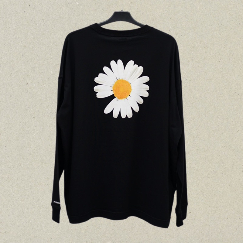 Nike x Paranoise White Flower Tee Long Sleeve In Black and White Kaos Pria dan Wanita Original