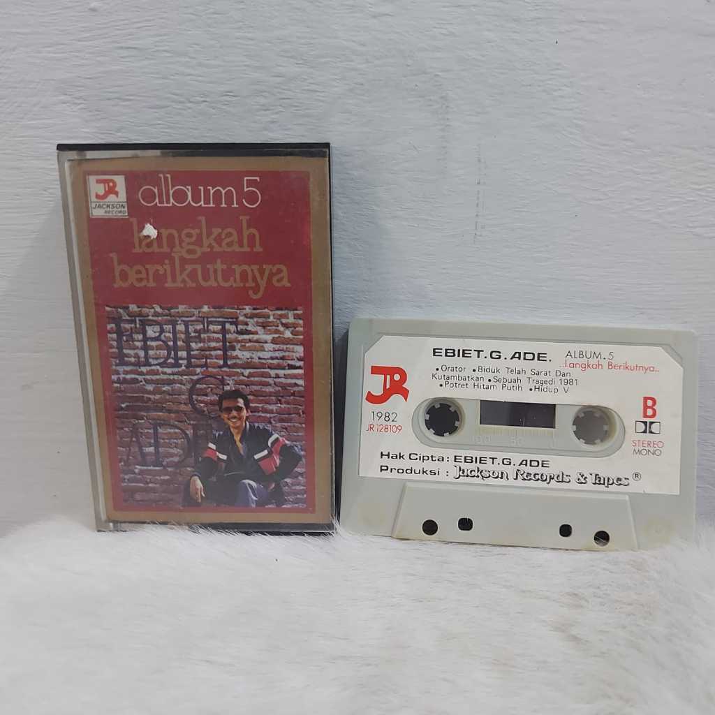 Kaset Pita EBIET G. ADE Album 5 Langkah Berikutnya (Original Jackson Record 1982) - Balada Pop Akust