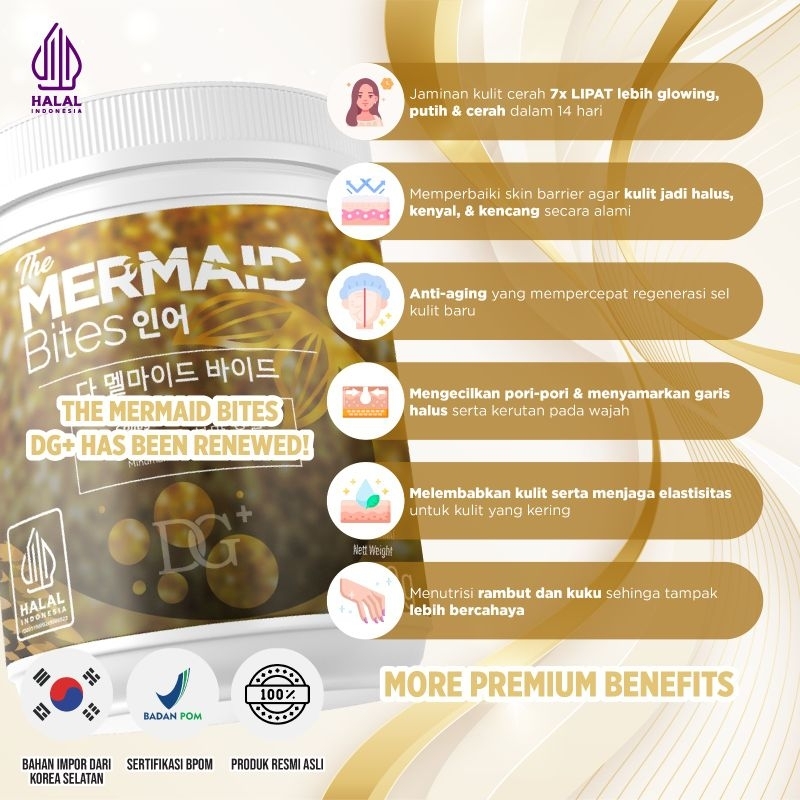 BPOM MARINE COLLAGEN DOUBLE GLUTATHIONE MCDG+ (DOUBLE GLUTATHIONE PLUS)500G