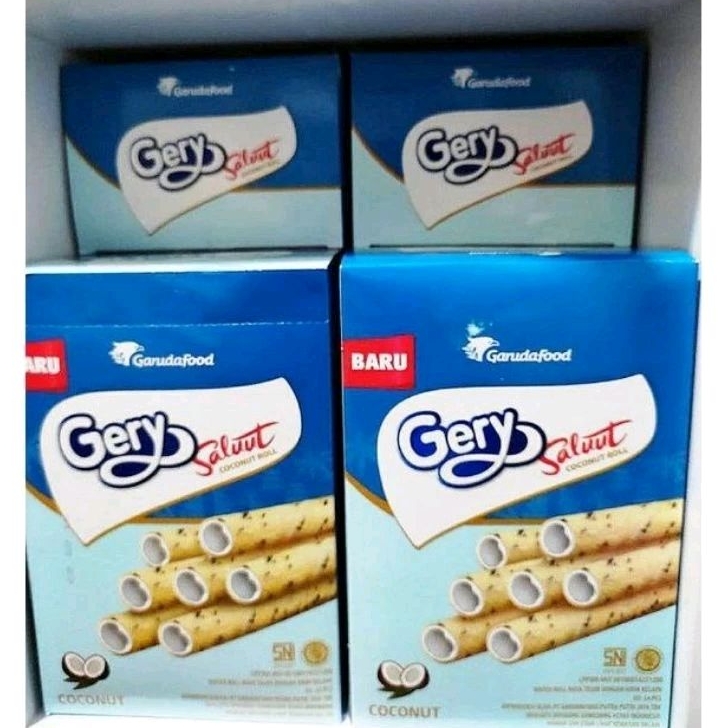 

Astor Gery saluut roll coconut 1 box isi 24 geri salut