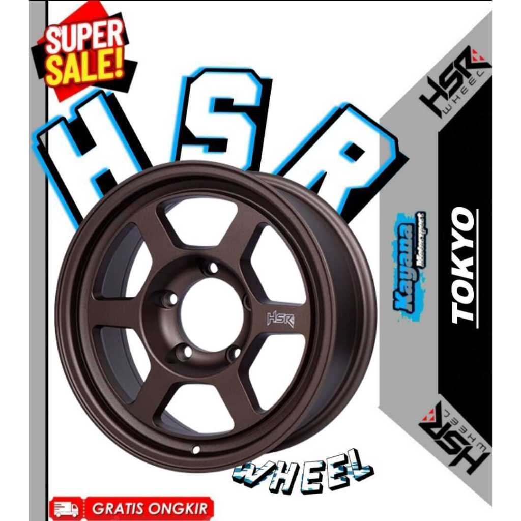 Velg Mobil Jimny JB74 Escudo Taft Vitara R16 Ring 16 Merk Hsr Tokyo Ring 16