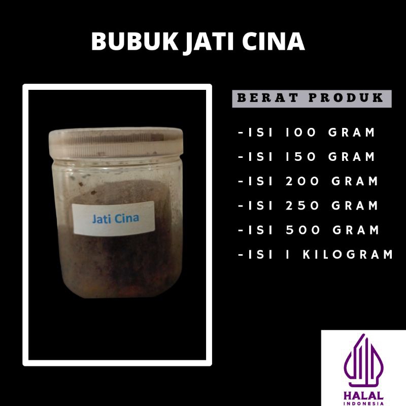 

Bubuk jati cina 100% original halal rempah & herbal