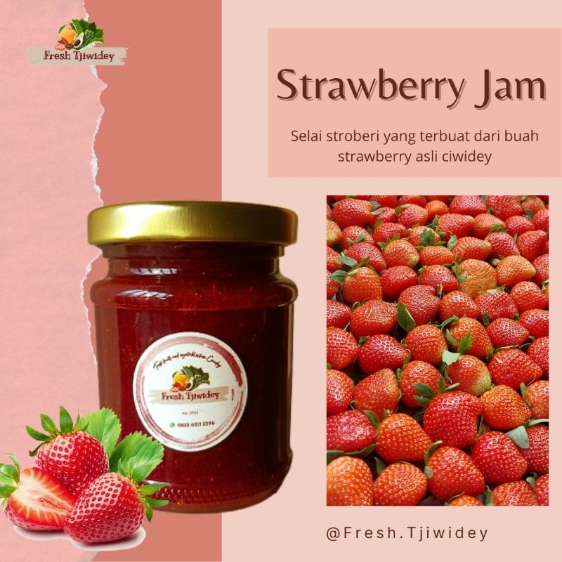 

Selai Strawberry asli ciwidey