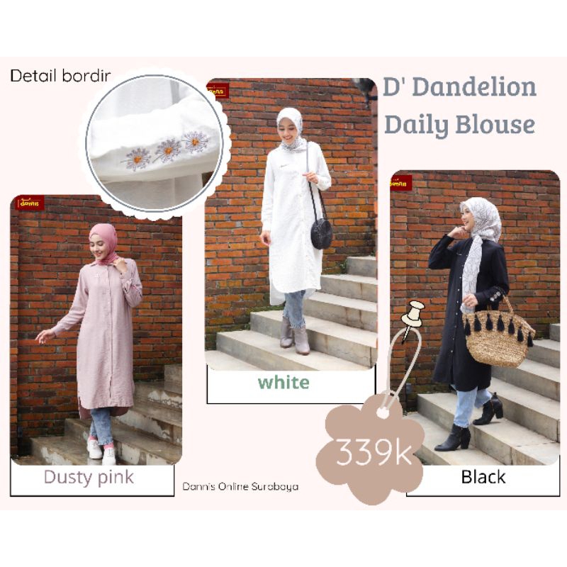 ❤️ Dannis Online Surabaya ❤️ D' Rose and D' Dandelion Abaya Blouse Dannis Terbaru blouse Dewasa Dres