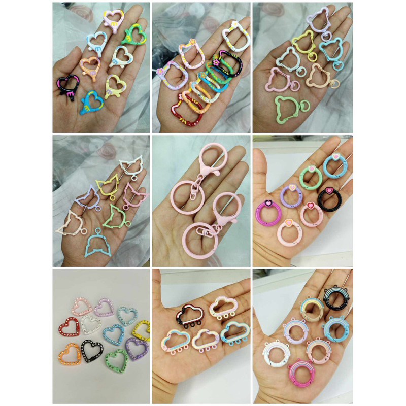 RING BUKA TUTUP PREMIUM / ring kaitan Kuromi (5pcs) / ring hello kitty / Ring Buka Tutup Kaitan Awan