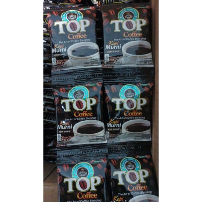 

top coffee murni kemasan 7 gr perenteng isi 10 sachet