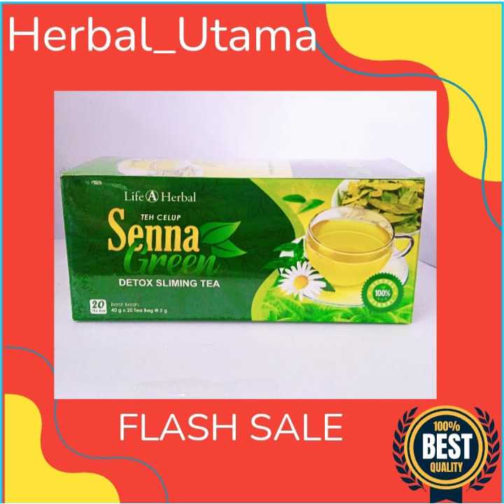 

Teh Celup SENNA GREEN Sliming Tea Membantu Melunturkan Lemak Berlebih Dalam Tubuh 20 kantong tea