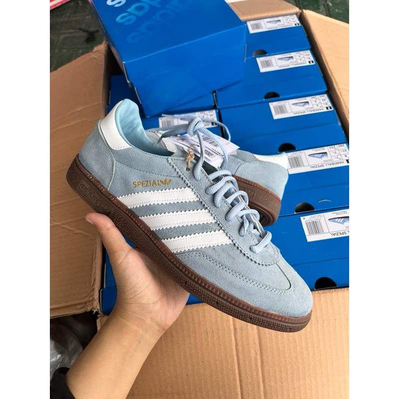 SEPATU AD*DAS SPEZIAL ICE BLUE - SEPATU SNEAKERS CASUAL PRIA WANITA