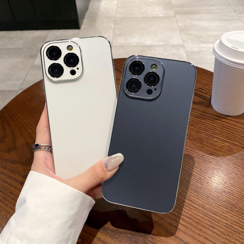 Case iPhone 13 14 Biasa Pro Max Promax Softcase Slim Soft Casing Camera Cover Tipis Thin Fit