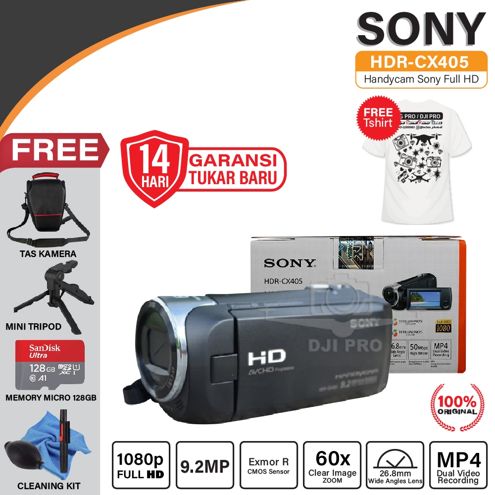 Sony HDR-CX405 - Camcorder CX 405 Full HD Handycam Original