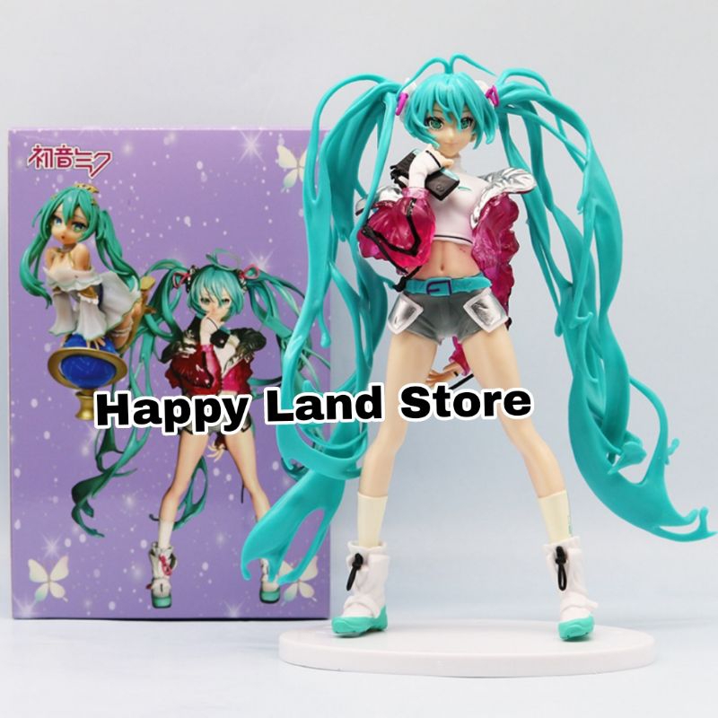 Action Figure Anime Hatsune Miku Yoneyama Mai Tatakan Putih Collection