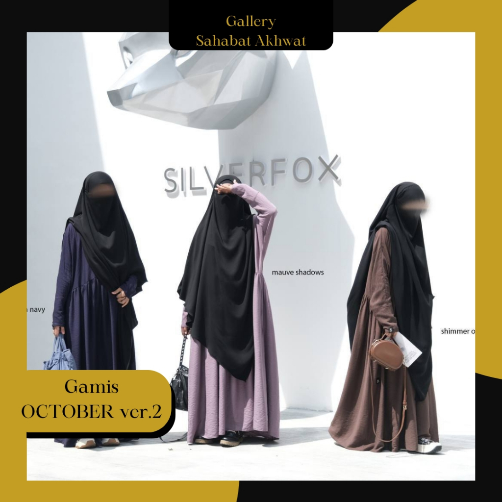 OCTOBER Ver.2 Gamis Khimar by SIDRA klambieakhwat BISA COD by REQUEST