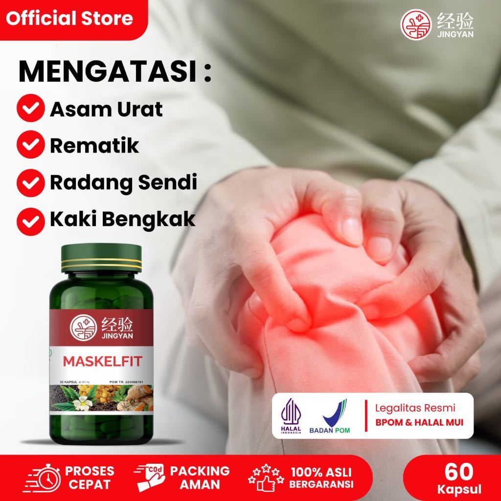 Jingyan Maskelfit Obat Radang Sendi Herbal Cina untuk Nyeri Otot Pengapuran Tulang Sakit Leher