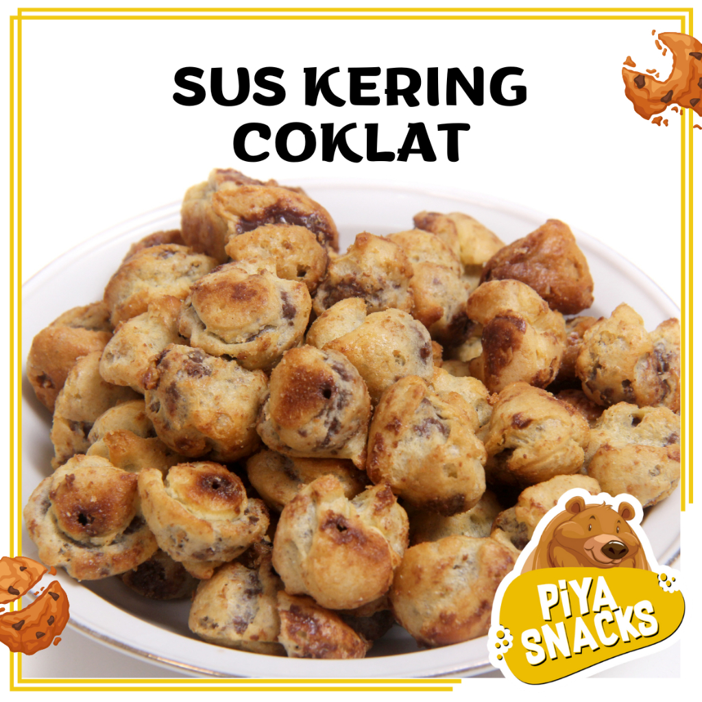 

Sus Kering Isi Coklat 175gram Jajan Soes Cokelat Enak Murah