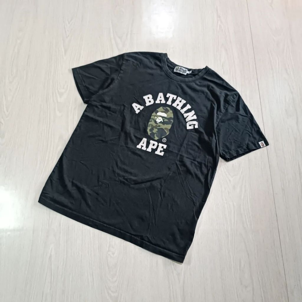 A BATHING  APE   T-SHIRT BLACK