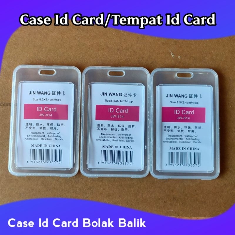 

Wadah Id Card Case Id Card Bolak Balik / Name Tag Premium