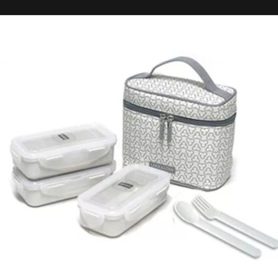 Kotak makan lunch bag set lock n lock