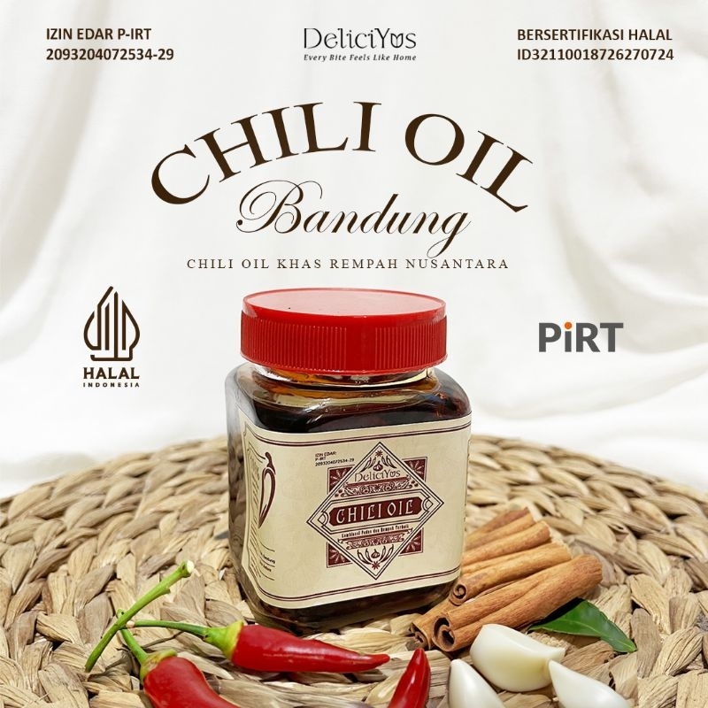 

Chili Oil Deliciyus Khas Rempah Nusantara isi 200ml