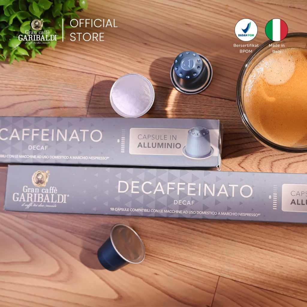 

[BUY 1 GET 1] GRAN CAFFE GARIBALDI COFFEE - Decaffeinato [Kopi Kapsul Nespresso Compatible]