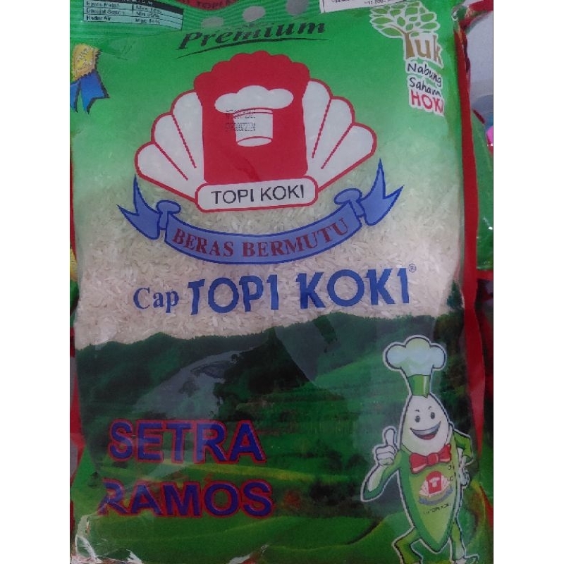 

Beras topi koki hijau 5kg