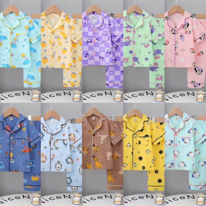 PIYAMA ANAK/BAJU TIDUR ANAK PREMIUM  KUBAO  1-9TAHUN (CPK)