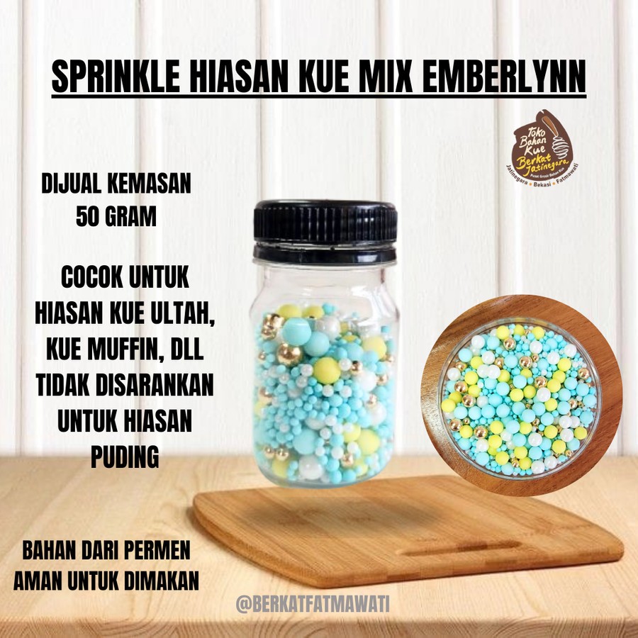 

SPRINKLE MUTIARA MIX / MUTIARA HIASAN KUE 50 GR / SPRINKLE HIASAN KUE