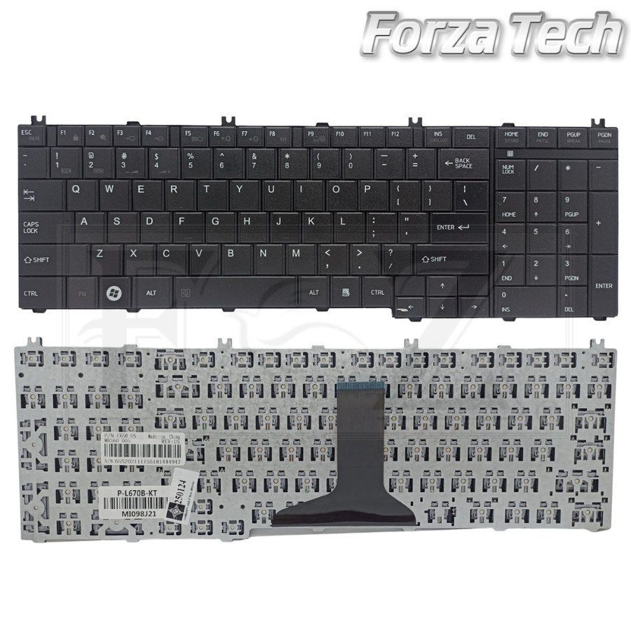 Keyboard Laptop Toshiba Dynabook B350 T350 Hitam BERGARANSI NEW