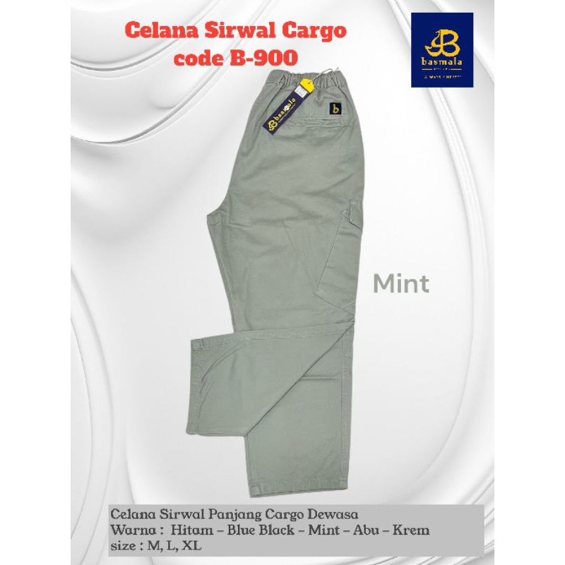 Celana Panjang Outdoor Katun Twill Premium Pria/ Celana Sirwal Cargo Pria Original By Basmala/ Celan