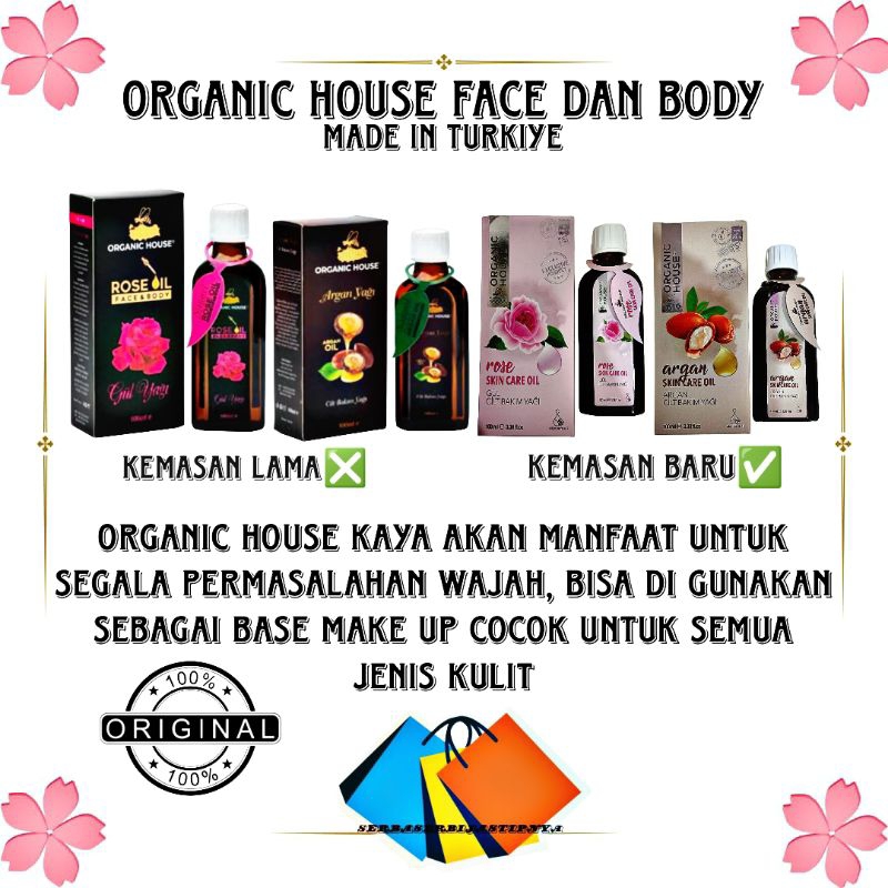 READY ORGANIC HOUSE ROSE OIL 100ml ORIGINAL TURKEY/roseoil/arganoil/organichouseroseoil