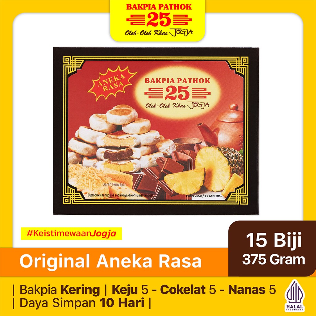 

Bakpia Pathok 25 Original Aneka Rasa | Oleh-Oleh Khas Jogja