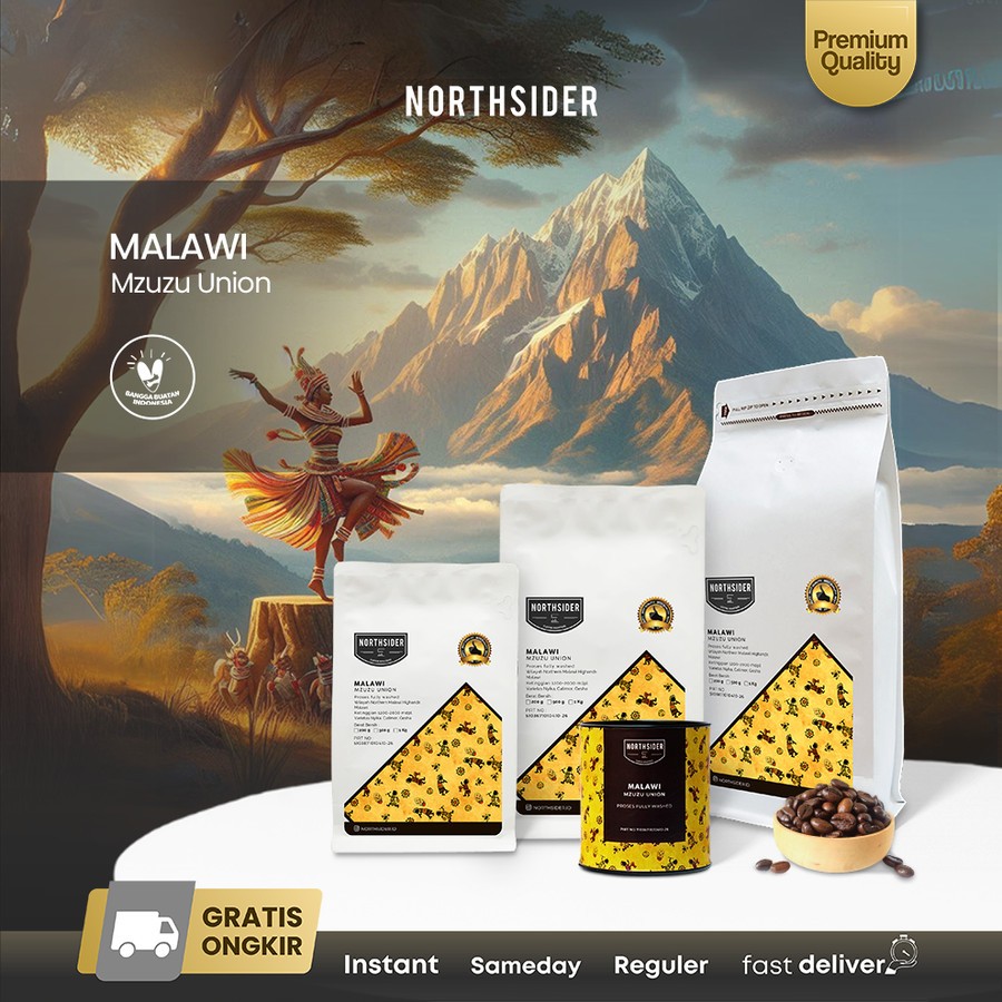 

Northsider Kopi Arabika Malawi Mzuzu Union Coffee fully-washed
