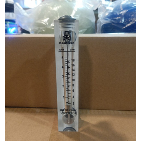 FLOW METER 2&5 GPM PENDEK - Pengukur Aliran Air RO