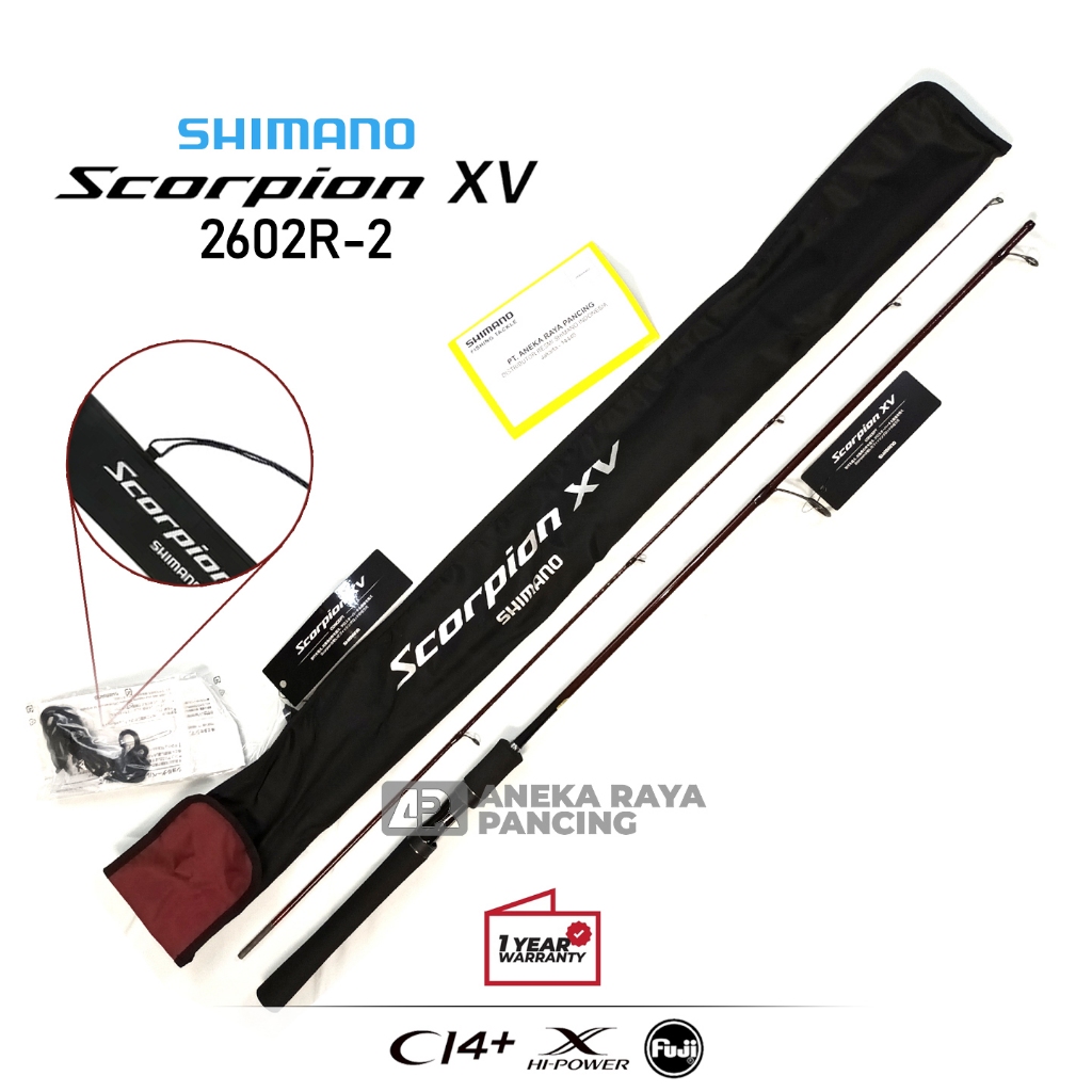 JORAN SHIMANO 2021 SCORPION XV 2602R-2 | Joran Galatama 180CM | Joran Shimano Galapung | Joran Kolam