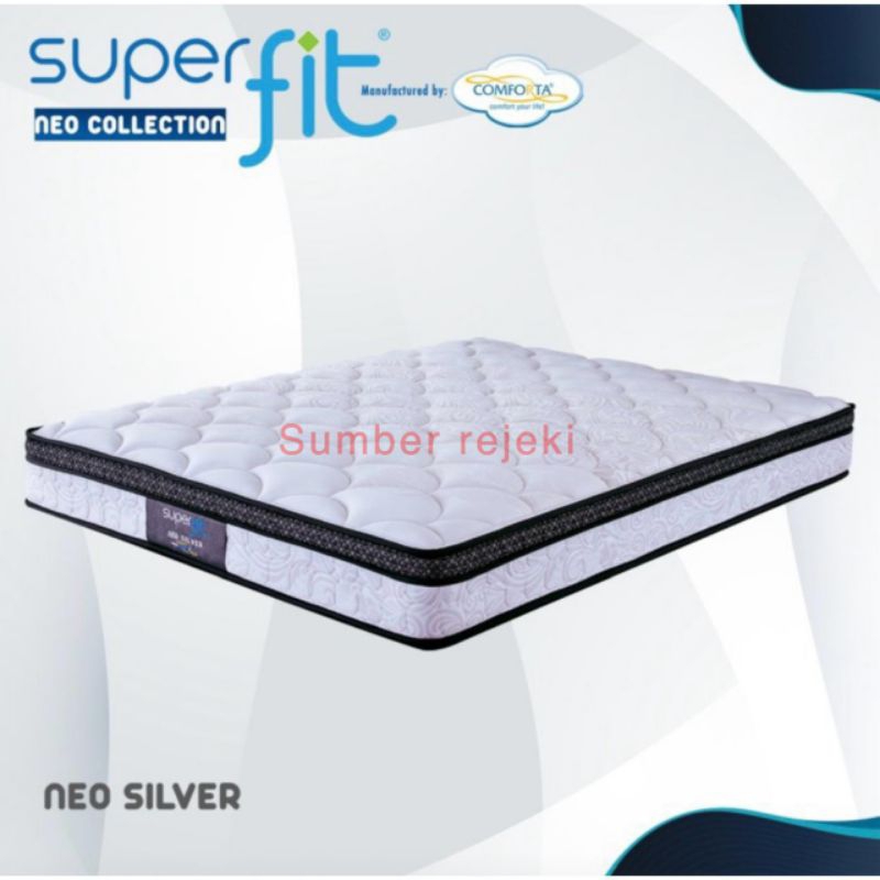 comforta super fit neo silver 140 x 200 kasur spring bed matras springbed superfit 140x200