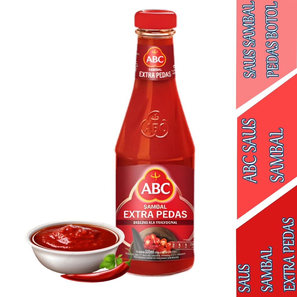 

Saus Sambal Pedas Botol - Abc Sambal - Saus Sambal Extra Pedas - 335ml