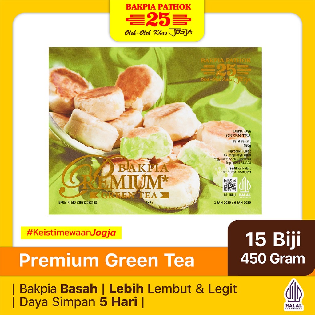 

Bakpia Pathok 25 Premium Green Tea