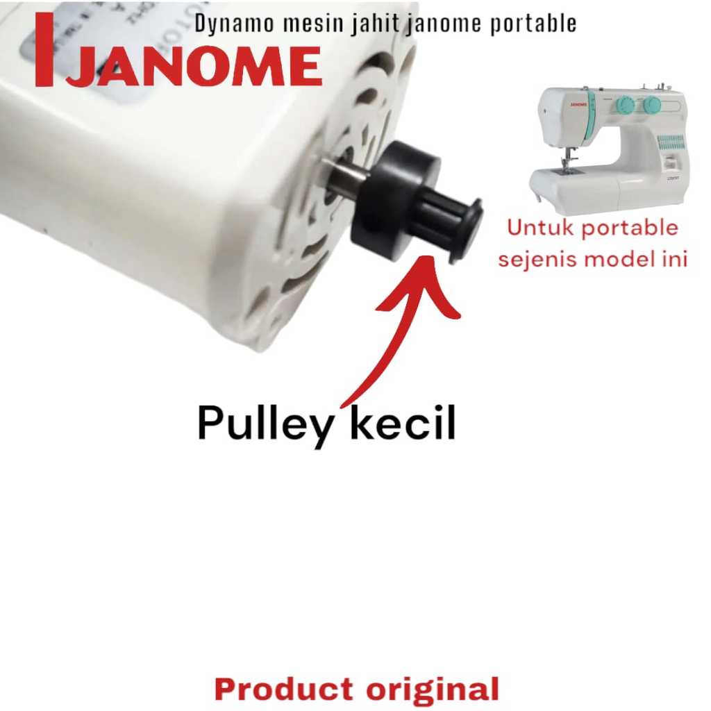Janome Genuine Part - Motor Dynamo/Dinamo Mesin Jahit Janome - Semua Model Varian Mesin Jahit Janome