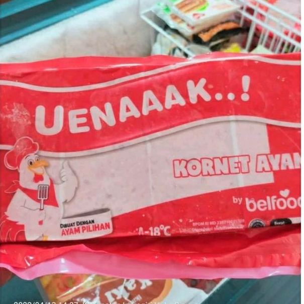 

uenaaak kornet ayam belfood 450gr/belfood kornet ayam