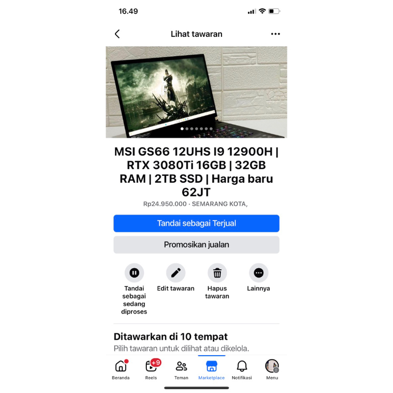 MSI GS66 12UHS RTX 3080Ti | i9 12900H