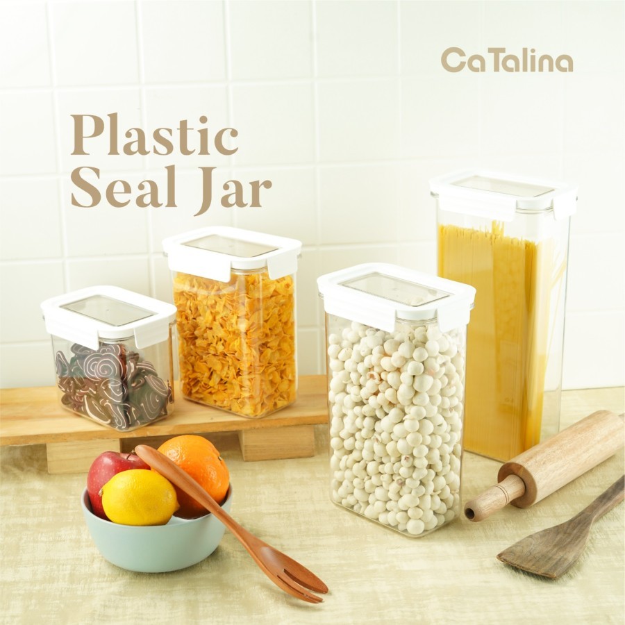 CATALINA PLASTIK JAR | TOPLES JAR TRANSPARANT | KEDAP UDARA | AESTHETIC