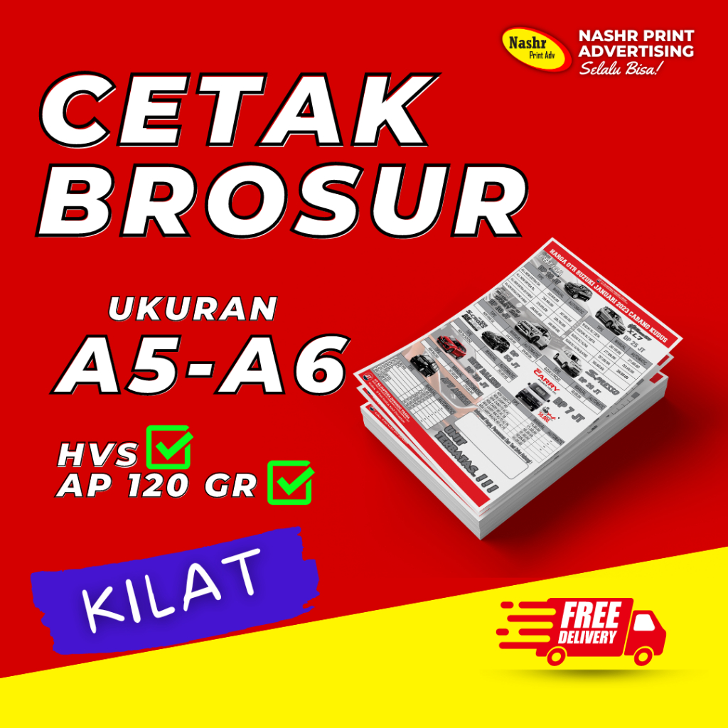 

CETAK BROSUR A5 CUSTOM | BROSUR A6 | CETAK BROSUR LIPAT MURAH | CETAK BROSUR 1 SISI 2 SISI
