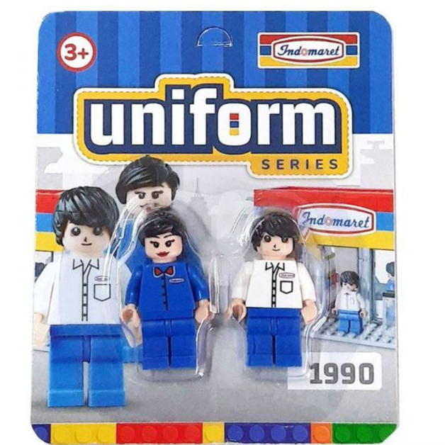 Mainan Wiki Indomaret Uniform Brick Series Assortment