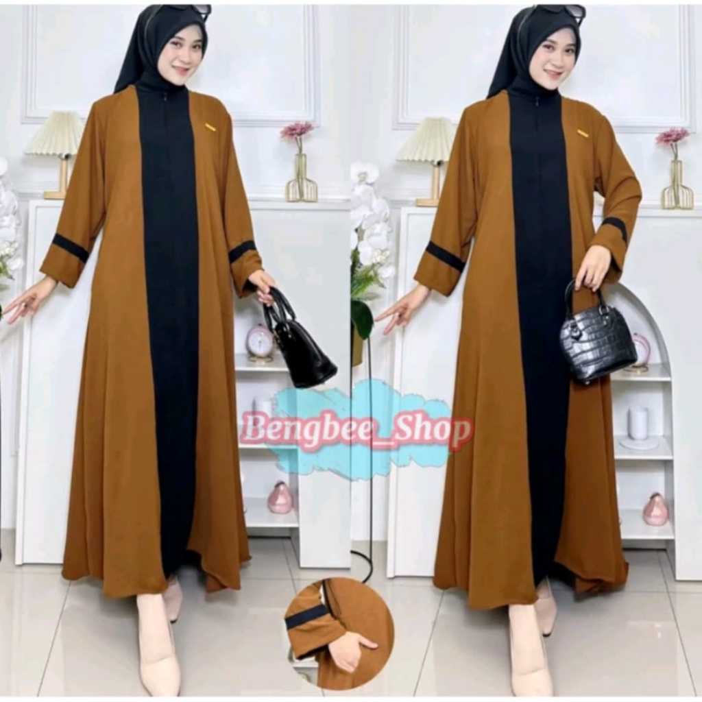 ABAYA AIRA MAXY // GAMIS SYAR'I CRINCLE AIRFLOW TERLARIS // LD 120 // GAMIS TURKI ABAYA ARAB