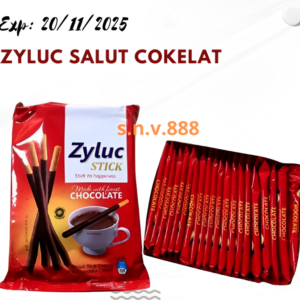 

Snack Stik ZYLUC Salut Cokelat Tebal Gurih Renyah Cemilan Anak-Anak dan Dewasa - Jajanan Warung Super Murah dan Enak