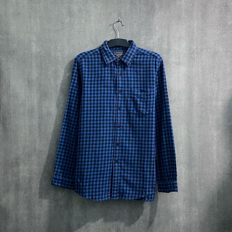 Flannel Shirt UNIQLO / Flannel Pria Lengan Panjang / Size M