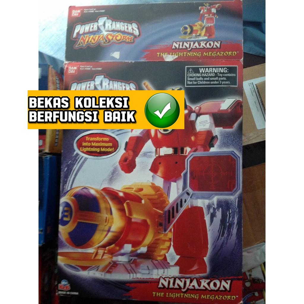 Dx Power Rangers Ninja Storm Ninpuu Sentai Hurricanger Megazord USA