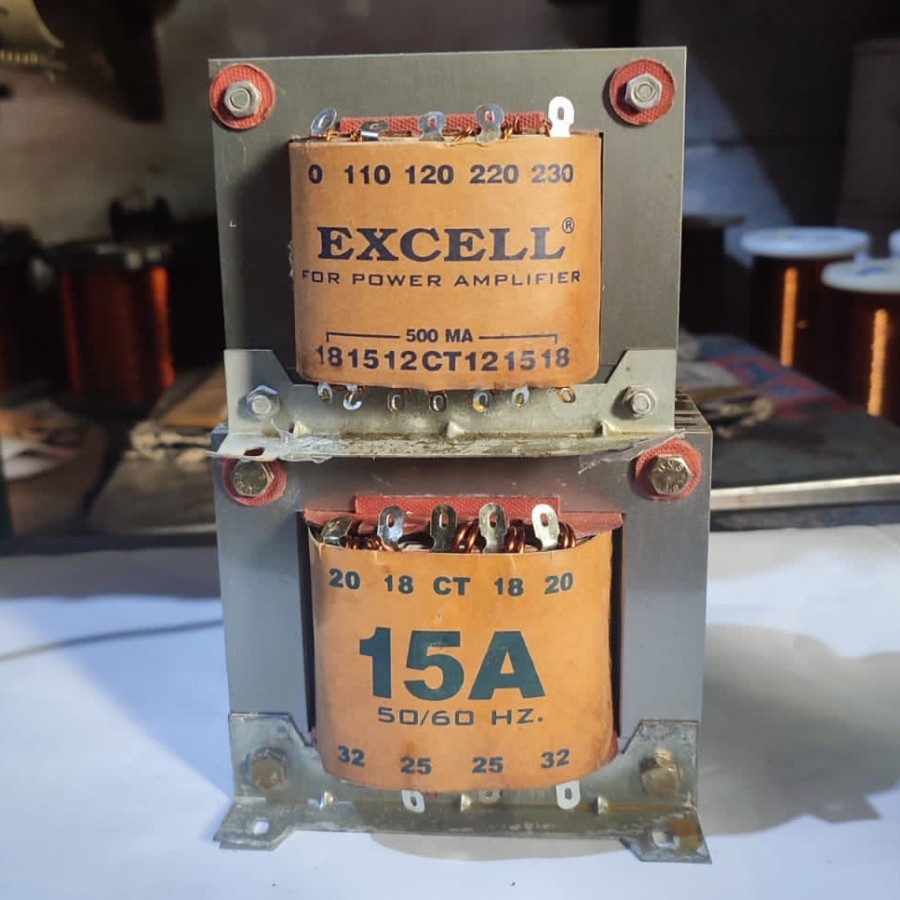 Trafo Excell 15A ct32V ori murni